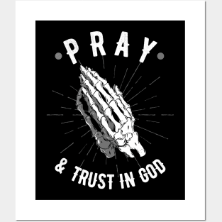 Pray And Trust In God Christian Bible Lord Posters and Art